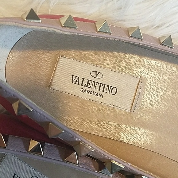Valentino "Rockstud" 2017 Pink Flats - Picture 4 of 6